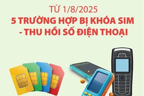 5 trường hợp bị khóa sim - thu hồi số điện thoại từ 1/8/2025