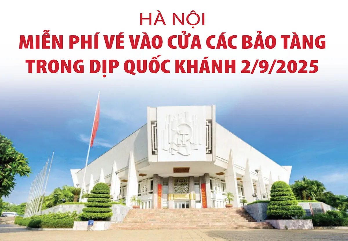 Nhiều bảo tàng ở Hà Nội miễn phí vé vào cửa dịp Quốc khánh 2/9/2025