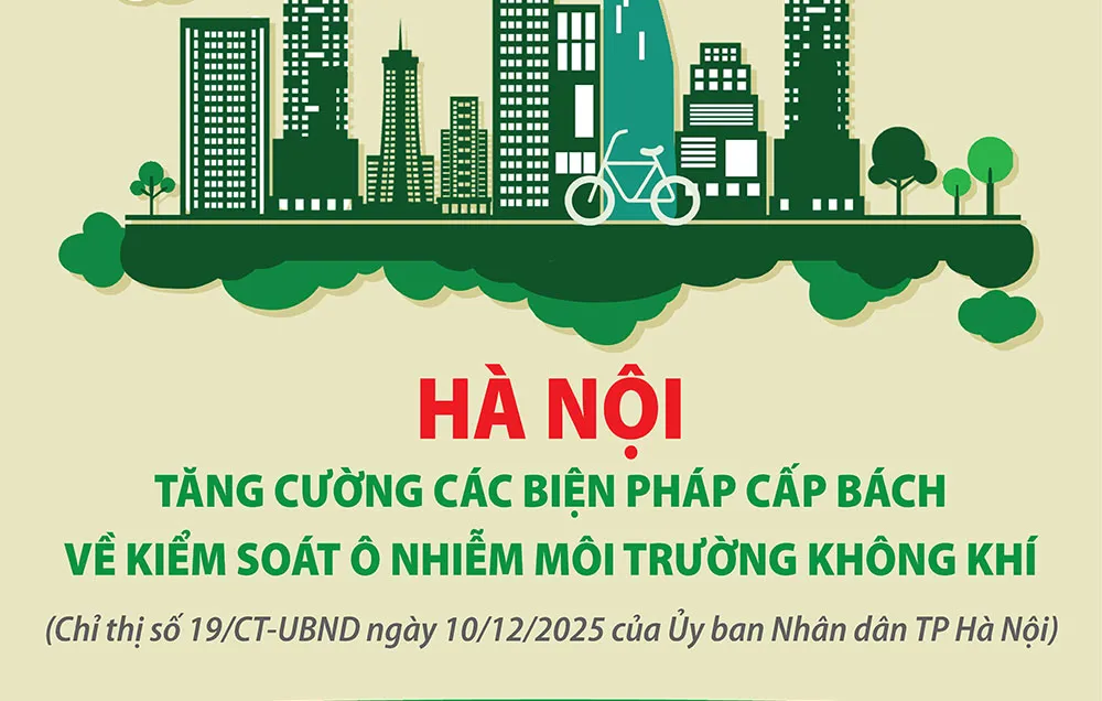 Hà Nội tăng cường các biện pháp cấp bách về kiểm soát ô nhiễm môi trường không khí