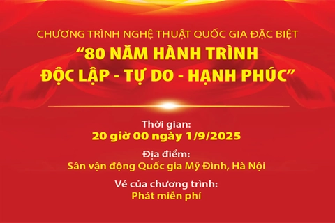 Chương trình nghệ thuật Quốc gia đặc biệt "80 năm hành trình Độc lập - Tự do - Hạnh phúc"