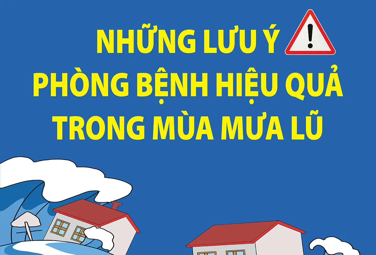 Những lưu ý phòng bệnh hiệu quả trong mùa mưa lũ