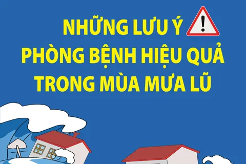 Những lưu ý phòng bệnh hiệu quả trong mùa mưa lũ