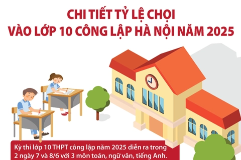 Chi tiết tỷ lệ chọi vào lớp 10 công lập Hà Nội năm 2025
