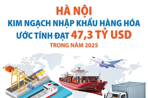 Hà Nội: Xuất, nhập khẩu hàng hóa duy trì đà tăng trưởng trong năm 2025