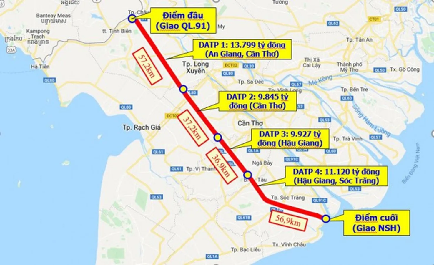Dấu ấn bộ đội Trường Sơn trên cao tốc Châu Đốc - Cần Thơ - Sóc Trăng