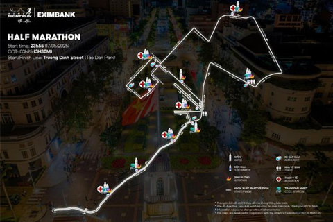 TP Hồ Chí Minh điều chỉnh giao thông phục vụ “Ho Chi Minh City Night Run 2025”
