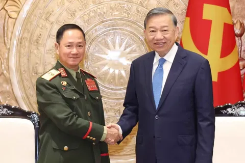 Tổng Bí thư, Chủ tịch nước Tô Lâm tiếp Phó Thủ tướng, Bộ trưởng Bộ Quốc phòng Lào