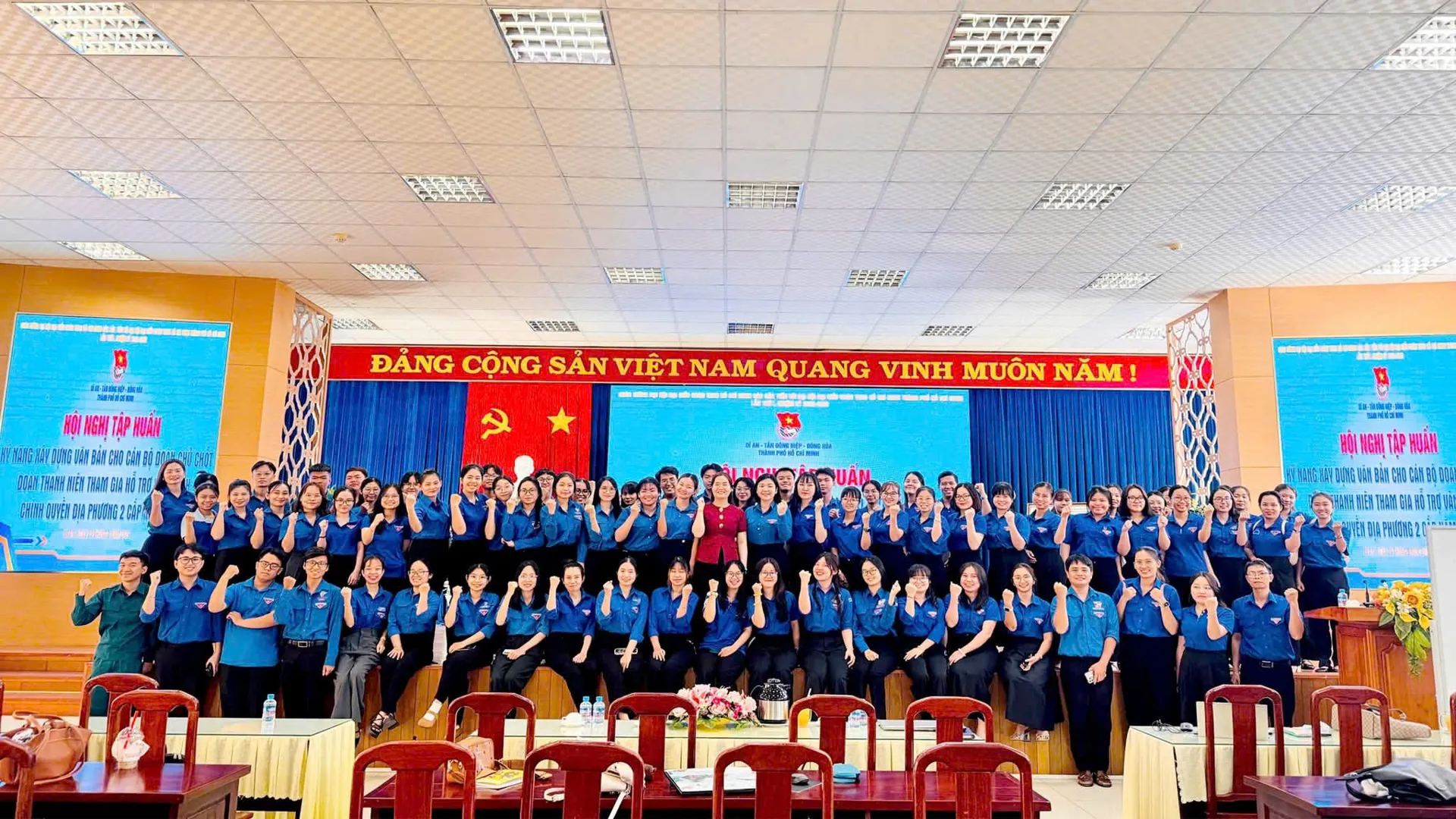 Tập huấn kỹ năng cho cán bộ đoàn hỗ trợ vận hành chính quyền 2 cấp