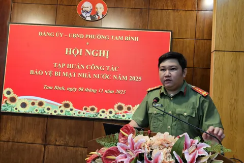 Phường Tam Bình, TP Hồ Chí Minh tập huấn công tác bảo vệ bí mật Nhà nước