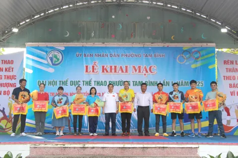 Hơn 900 vận động viên tranh tài tại Đại hội Thể dục thể thao phường Tam Bình