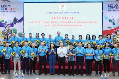 Thành lập Công đoàn các Khu công nghệ cao và Khu công nghiệp Hà Nội