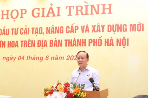 Hà Nội: khai mạc phiên họp giải trình về quản lý, cải tạo, nâng cấp vườn hoa, công viên
