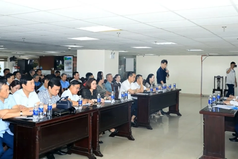 Khảo sát kết quả khắc phục sự cố, bảo đảm chất lượng nước sạch cho người dân chung cư SDU