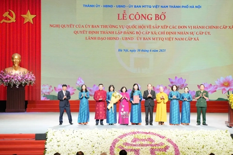 Hà Nội công bố các chức danh trong Ban Thường trực Ủy ban Mặt trận Tổ quốc Việt Nam thành phố