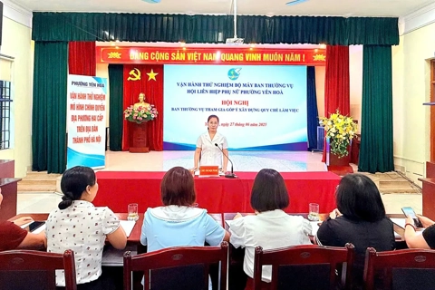 Hà Nội: vận hành thử nghiệm Hội Liên hiệp Phụ nữ của 126 xã, phường