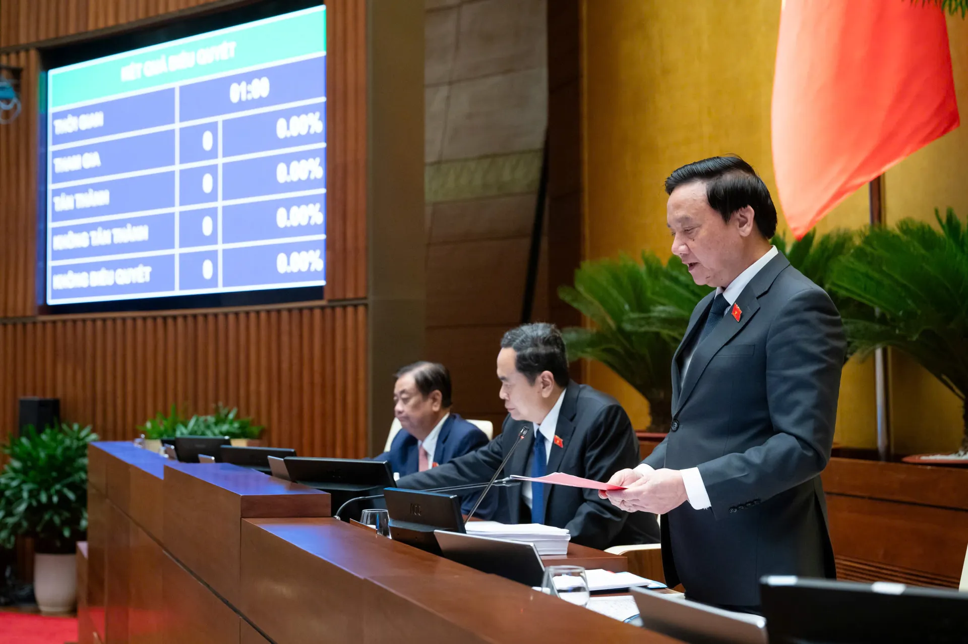 Quốc hội thông qua việc sửa đổi, bổ sung một số điều của Hiến pháp, tập trung phân định đơn vị hành chính 
