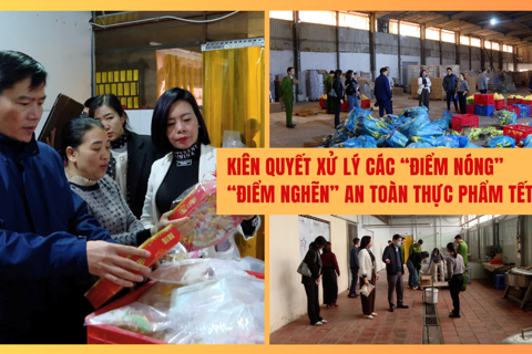 Kiên quyết xử lý các “điểm nóng” về an toàn thực phẩm dip Tết
