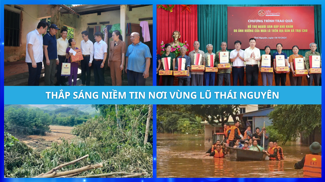 Thắp sáng niềm tin nơi vùng lũ Thái Nguyên