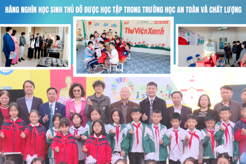 Hàng nghìn học sinh Thủ đô được học tập trong trường học an toàn và chất lượng