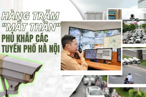 Hàng trăm "mắt thần" phủ khắp các tuyến phố Hà Nội