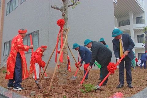 Phường Định Công hưởng ứng Tết trồng cây Xuân Bính Ngọ