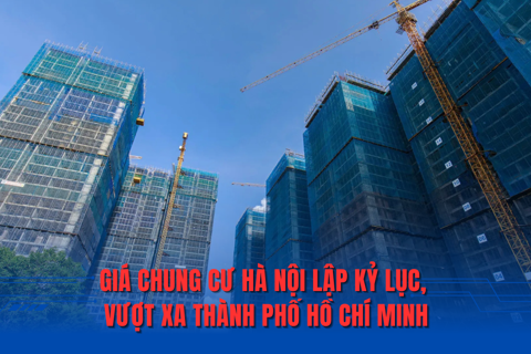 Giá chung cư Hà Nội lập kỷ lục, vượt xa TP Hồ Chí Minh