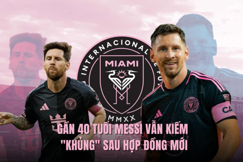 Gần 40 tuổi Messi vẫn kiếm "khủng" sau hợp đồng mới