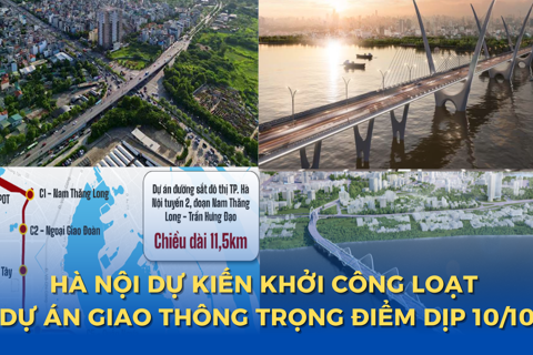 Hà Nội dự kiến khởi công loạt dự án giao thông trọng điểm dịp 10/10