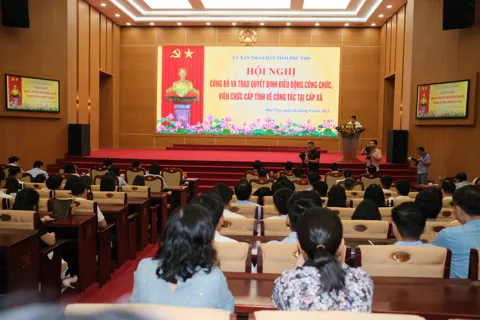 Phú Thọ: triển khai điều động, biệt phái công chức, viên chức về cấp xã