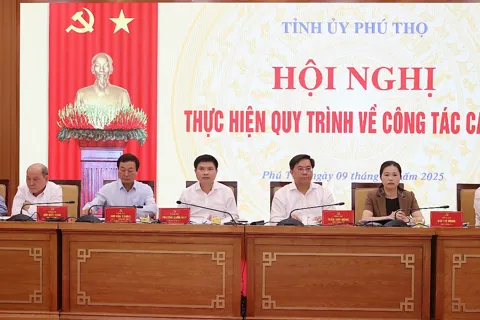 Phú Thọ: Hội nghị Ban Thường vụ Tỉnh ủy thực hiện quy trình về công tác cán bộ
