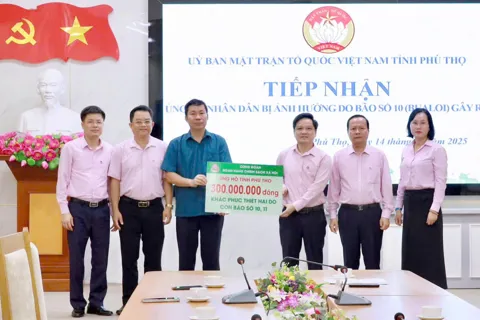 Phú Thọ tiếp nhận hơn 21,3 tỷ đồng ủng hộ khắc phục hậu quả bão số 10