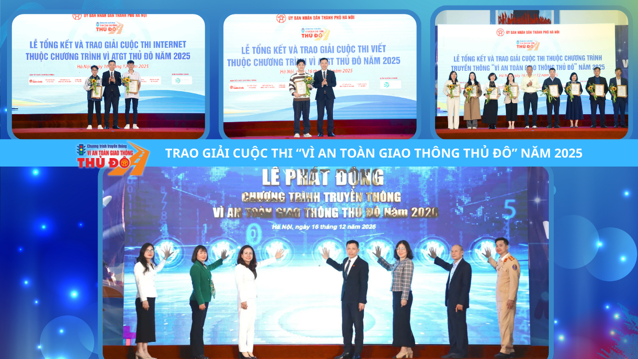 Trao giải cuộc thi "Vì an toàn giao thông Thủ đô" 2025
