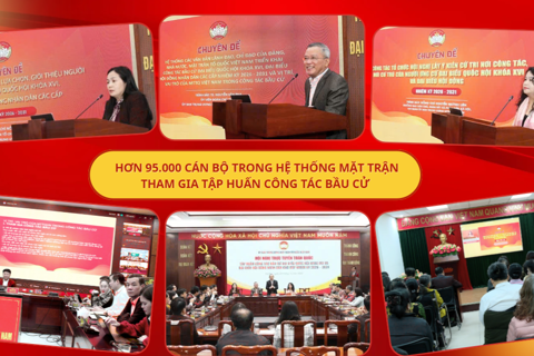 Hơn 95.000 cán bộ trong hệ thống mặt trận tham gia tập huấn công tác bầu cử