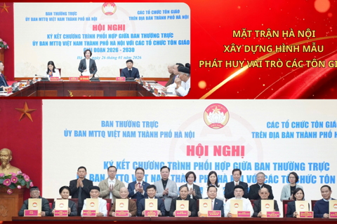 Mặt trận Hà Nội xây dựng hình mẫu về phát huy vai trò các tôn giáo
