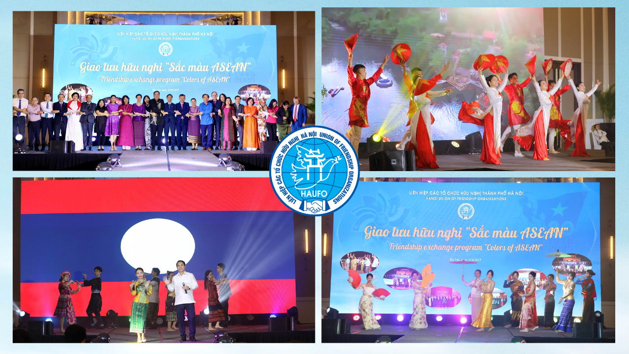 Giao lưu hữu nghị “Sắc màu ASEAN” 2025 tỏa sáng tình đoàn kết