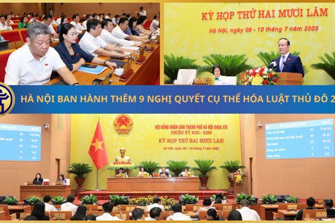 Hà Nội ban hành thêm 9 nghị quyết cụ thể hóa Luật Thủ đô 2024