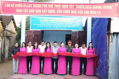 Huế hoàn thành sửa chữa, xây mới nhà ở theo “Chiến dịch Quang Trung”