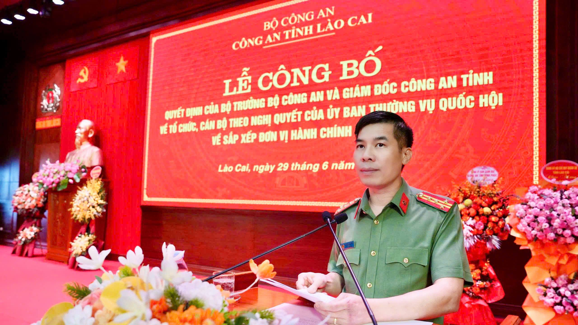 Đại tá Cao Minh Huyền giữ chức Giám đốc Công an tỉnh Lào Cai