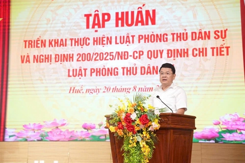 Huế tập huấn triển khai Luật Phòng thủ dân sự năm 2025