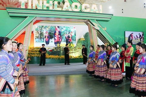 Lào Cai tái hiện bản sắc vùng biên cương tại Triển lãm Thành tựu Đất nước