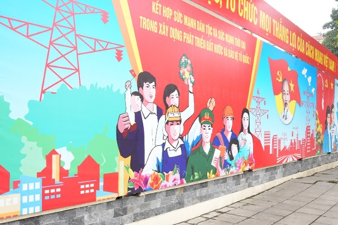 Xã Hoài Đức chỉnh trang đô thị, tạo điểm nhấn đón Xuân Bính Ngọ