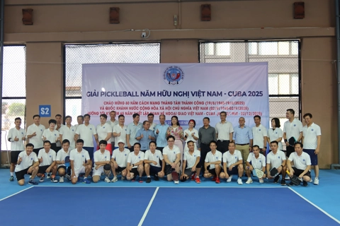 Giải Pickleball hữu nghị Việt Nam - Cuba 2025 thắt chặt tình đoàn kết đặc biệt