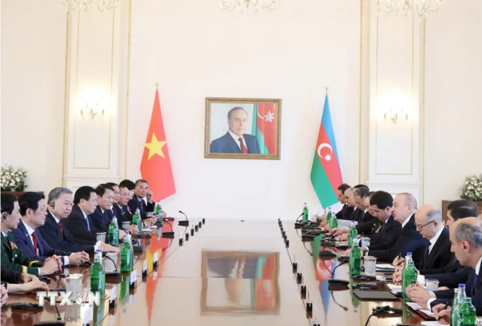 Tổng Bí thư Tô Lâm hội đàm cấp Nhà nước với Tổng thống Azerbaijan