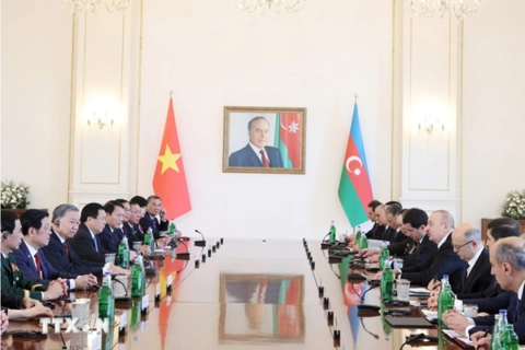 Tổng Bí thư Tô Lâm hội đàm cấp Nhà nước với Tổng thống Azerbaijan
