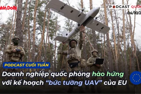Podcast quốc tế: doanh nghiệp quốc phòng hào hứng với kế hoạch “bức tường UAV” của EU
