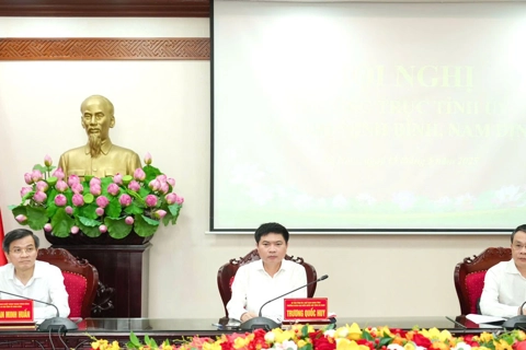 Thường trực Tỉnh ủy Hà Nam, Nam Định, Ninh Bình họp bàn phương án nhân sự sau hợp nhất