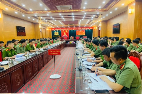 Chuẩn bị tổ chức bộ máy Công an tỉnh Ninh Bình trước ngày 1/7

