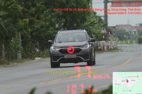 Thái Bình: 190 lượt phương tiện bị xử lý phạt nguội trong tuần
