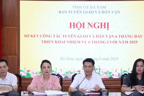 Hà Nam sơ kết công tác tuyên giáo, dân vận 6 tháng đầu năm