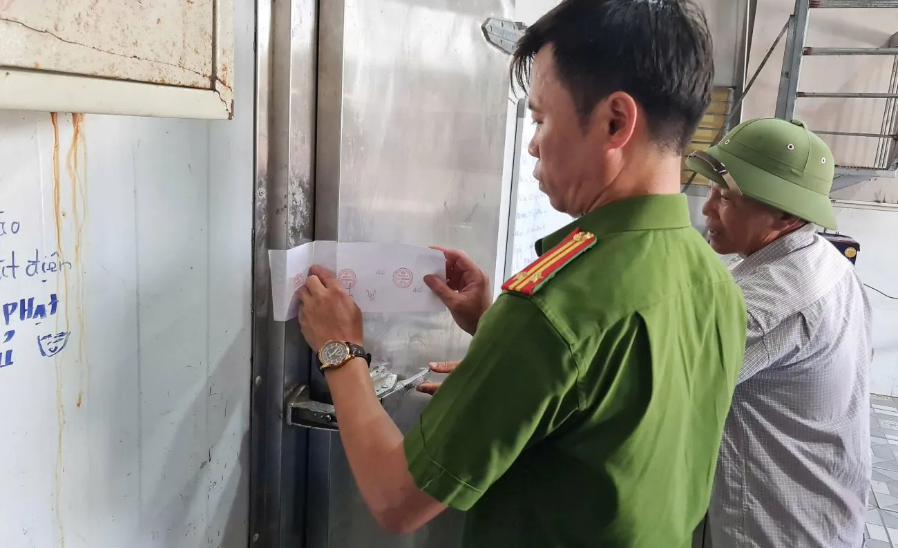 Thái Bình: tạm niêm phong hơn 3,7 tấn hải sản để kiểm tra nguồn gốc